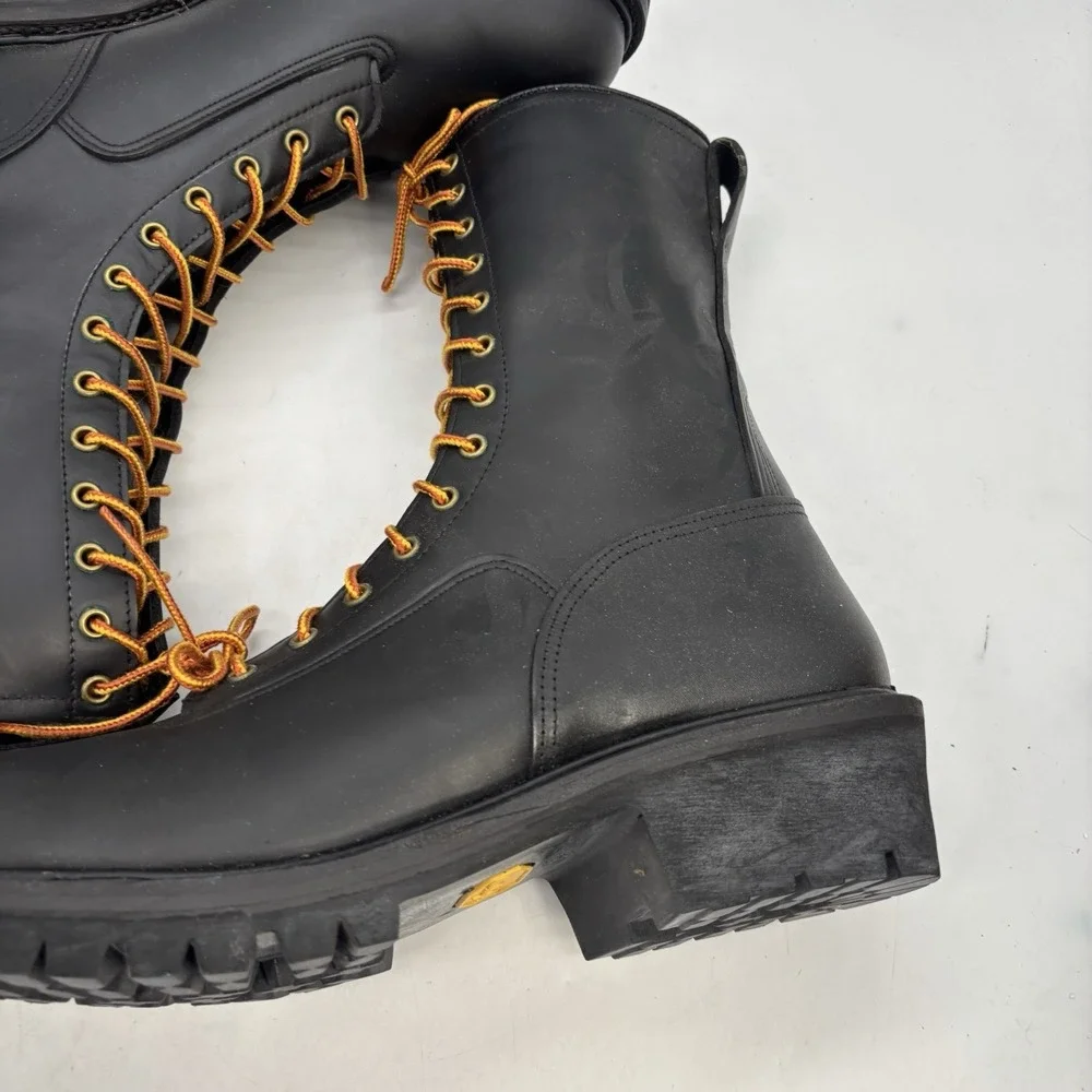 Hoffman's Lineman Logger Boots Mens 13 W USA Made 10